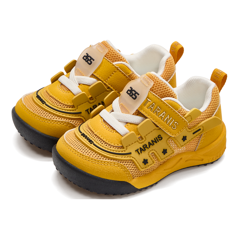  TARANIS/泰兰尼斯 透气防滑 儿童学步鞋 粉色 22 内长14.5适合脚长13.3~13.7