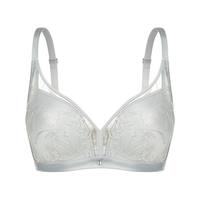GUJIN/古今 立体网纱刺绣 女士文胸 珍珠灰 34/75C
