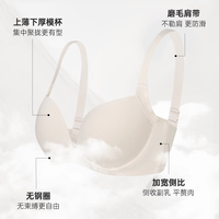 GUJIN/古今 聚拢 女士文胸 丁香垩 36/80C