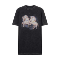 MO&Co. 斑驳彩绘细钻洗旧 女士短袖T恤