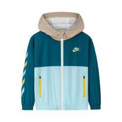 NIKE 秋季NIKE YA拼色潮流连帽男童外套夹克