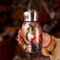 万月 迷你保温杯小巧便携水杯女士2025国风不锈钢口袋杯子