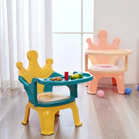 河马逗逗 宝宝吃饭餐椅凳子叫叫椅 一椅多用可当餐椅可当凳子罩衣套