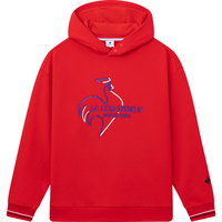 乐卡克法国公鸡男女款2024春季新年款三色系列连帽卫衣L241UCNA2106 烈焰红色/G01 M