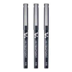 百乐 BX-V5 拔帽中性笔 黑色 0.5mm 3支装