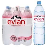 evian 依云 矿泉水 1.5L*6瓶
