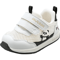 牧童 透气网面 儿童学步鞋 熊猫黑 25 鞋内长16.5cm/适合脚长16.2cm
