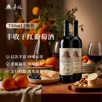 丰收 高端宴请 干红葡萄酒 圆口干红葡萄酒750ml-【2瓶】