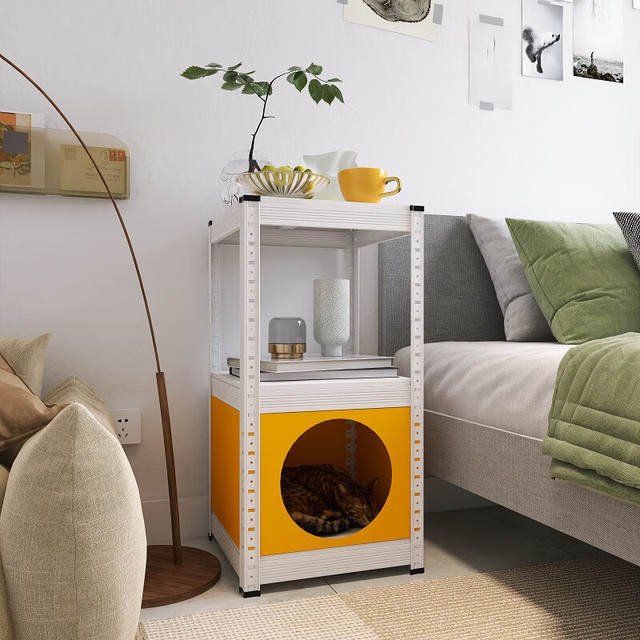 峰阳货架 人宠家具 猫爬洞 猫窝 适配宽度40x40cm型 (圆门+三围板）