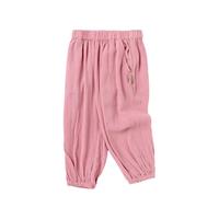 巴拉巴拉 儿童裤子男童防蚊裤夏装2024童装宝宝长裤女童休闲裤208224108202 红色调00466 110cm