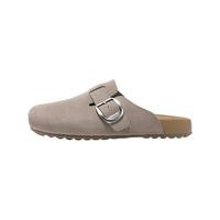 百丽 张凌赫同款 女士拖鞋 灰色-单里 36