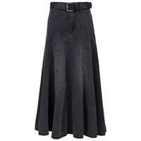 VERO MODA 含莱赛尔 女士半身裙 水洗腰带
