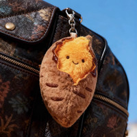 京喜 可爱烤蜜薯毛绒玩偶红薯钥匙扣 1个 10厘米