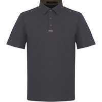  SATCHI/沙驰 凉感华夫格 男士短袖POLO衫 3XL 甘草灰