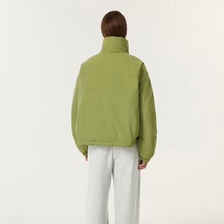 坦博尔 2025冬季新款羽绒服女简约泡芙立领短款面包服保暖外套