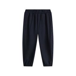 马骑顿 童装夏装男大童针织长裤 藏青 120