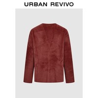  URBAN REVIVO V领设计 男士针织开衫