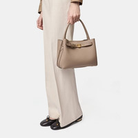 TOD'S2026春夏女士迷你皮革手提包休闲时尚女包 棕色