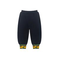 M.Latin 马·拉丁 马拉丁童装儿童裤子24春男童女童小童趣味脚口提花针织长裤 藏青 100cm