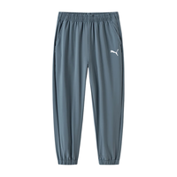 彪马（PUMA）儿童夏季休闲长裤弹力抗皱易打理防泼水舒适时尚裤子 松石绿40401 120cm