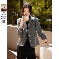 on&on 女士秋冬羊毛西装短款外套