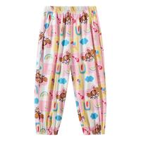 汪汪队立大功儿童防蚊裤男童夏季薄款长裤女童运动裤宝宝束脚裤2 粉色0227 105CM