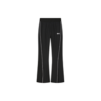 安德玛 女童裤子秋季简约百搭休闲紧身微喇开叉合身弹力长裤