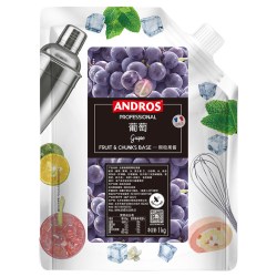 ANDROS 葡萄颗粒果酱 1kg 1袋