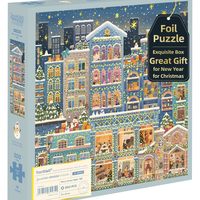 YouthWill 拼图 500片 20英寸 x 20英寸 金属拼图 专家级难度 圣诞主题