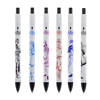 斑马牌 芙莉莲限定按动中性笔签字笔（黑杆） 3支装