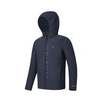 FILA 斐乐男士棉服2024春基础简约运动休闲连帽外套 RD宝蓝-NV 170/92A/M