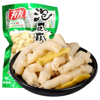 有友 泡椒凤爪柠檬 重庆特产零食小吃鸡爪 有友山椒泡凤爪70g加量装 5袋