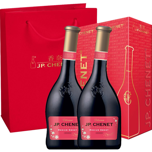 J.P.CHENET JPCHENET 香奈 半甜红葡萄酒双支礼盒 750ml*2