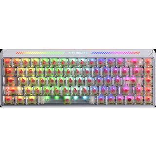 美加狮 TITAN68 Turbo 0.001ms磁轴 RT技术 皓月白 RGB 68键键盘
