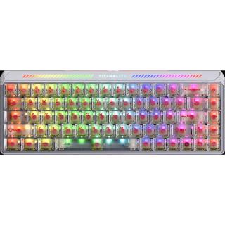 美加狮 TITAN68 Turbo 0.001ms磁轴 RT技术 皓月白 RGB 68键键盘