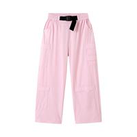 巴拉巴拉童装男童工装裤儿童裤子夏装中大童女童长裤 粉红60022 160cm