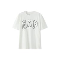 Gap 盖璞 男士撞色logo圆领短袖T恤 544465 白色  XXL