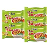 康师傅康师傅麻辣牛肉面清真面袋装速食泡面整箱24袋 泡椒牛肉5袋