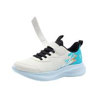  QIAODAN/乔丹 软底 儿童跑步鞋 象牙白/龙睛蓝 35