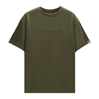  goldlion/金利来 刺绣字母 男士短袖T恤 XL 180/96A 150-165斤 64-卡其绿