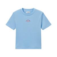 法国拉科斯特 LACOSTE夏日系列女装24年夏季女士T恤圆领短袖T恤|TF8172 HBP/天蓝色 40 /170