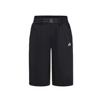 little MO&Co.little moco童装24夏男童纯棉休闲工装直筒七分裤KBD2PAT011 黑色 130/59