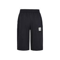 little MO&Co.little moco童装24夏男童纯棉休闲工装直筒七分裤KBD2PAT011 黑色 120/56