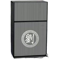 维诺亚铝合金烟盒抗压防潮防汗20支整包装磁铁翻盖创意个性 百家姓