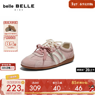  BeLLE/百丽 潮酷 儿童运动鞋 粉色 32