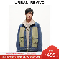 UR 撞色拼接 男士牛仔外套 XS