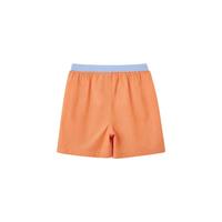 YeeHoO英氏儿童裤子春夏纯棉男童裤子中裤透气2024童装 柑橘色 90cm