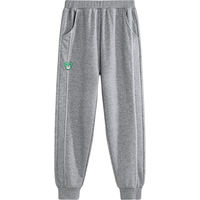 迪士尼（DISNEY）童装儿童女童加绒长裤针织保暖休闲运动裤子DB331ME22灰130