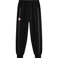 迪士尼（DISNEY）童装儿童女童加绒长裤针织保暖休闲运动裤子DB331ME22黑120