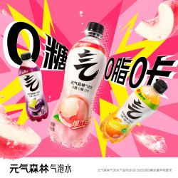 元气森林 气泡水 白桃味 280ml*12瓶*2件